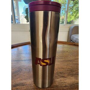 2015 Starbucks ASU Arizona State Stainless 16oz Travel Tumbler w/ Dimples